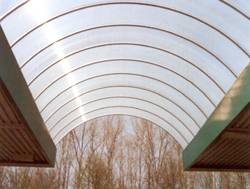 Gebogen carport